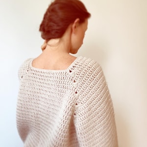 Crochet pattern- Adelaide Pullover Sweater Pattern women’s sizes XS-XL