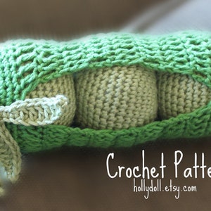 Crochet pattern PDF Peas in a pod baby toy an original wildcroft pattern image 4
