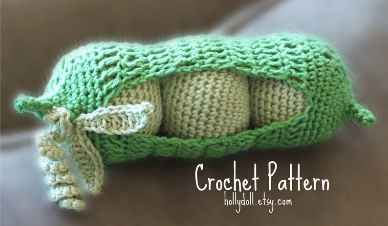 Crochet pattern PDF Peas in a pod baby toy an original wildcroft pattern image 4