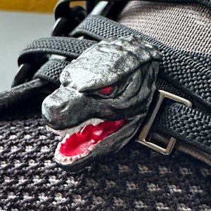 Kaiju Gojira Godzilla lace locks, Godzilla charm, Godzilla shoe charm, Shoe Accessories, Sneaker Jewelry, Godzilla Jewelry, Sneaker charms