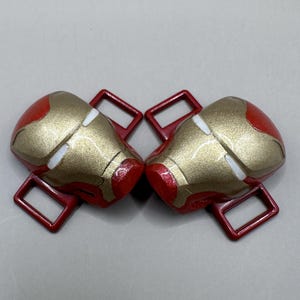Iron Man Shoelace charms with Glow in the Dark Eyes, Iron Man Charms, Iron Man Jewelry, Iron Man Mark L, Iron Man Shoe Charms