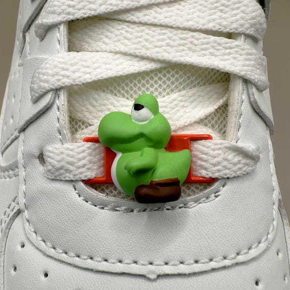 Baby Yoshi Shoelace Charms, Baby Yoshi Shoe Charm, Shoe
