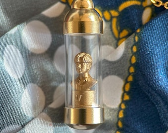 V Capsule Charm, V Pendant, bts charms, BTS Charm Necklace, BTS Jewelry, bts Pendant, V bts charm