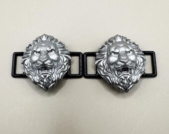 Lion Head Lace Locks, Lion Head Charm, Lion Shoe Charm, Shoe