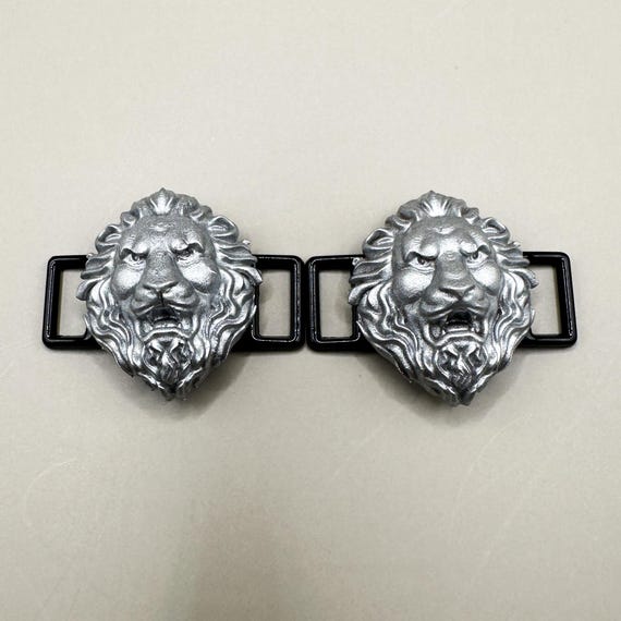 Lion Head Lace Locks, Lion Head Charm, Lion Shoe Charm, Shoe
