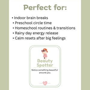 Calm Down & Movement Cards for Kids | 80 Printable Regulation Activities (Ages 3–8) image 6