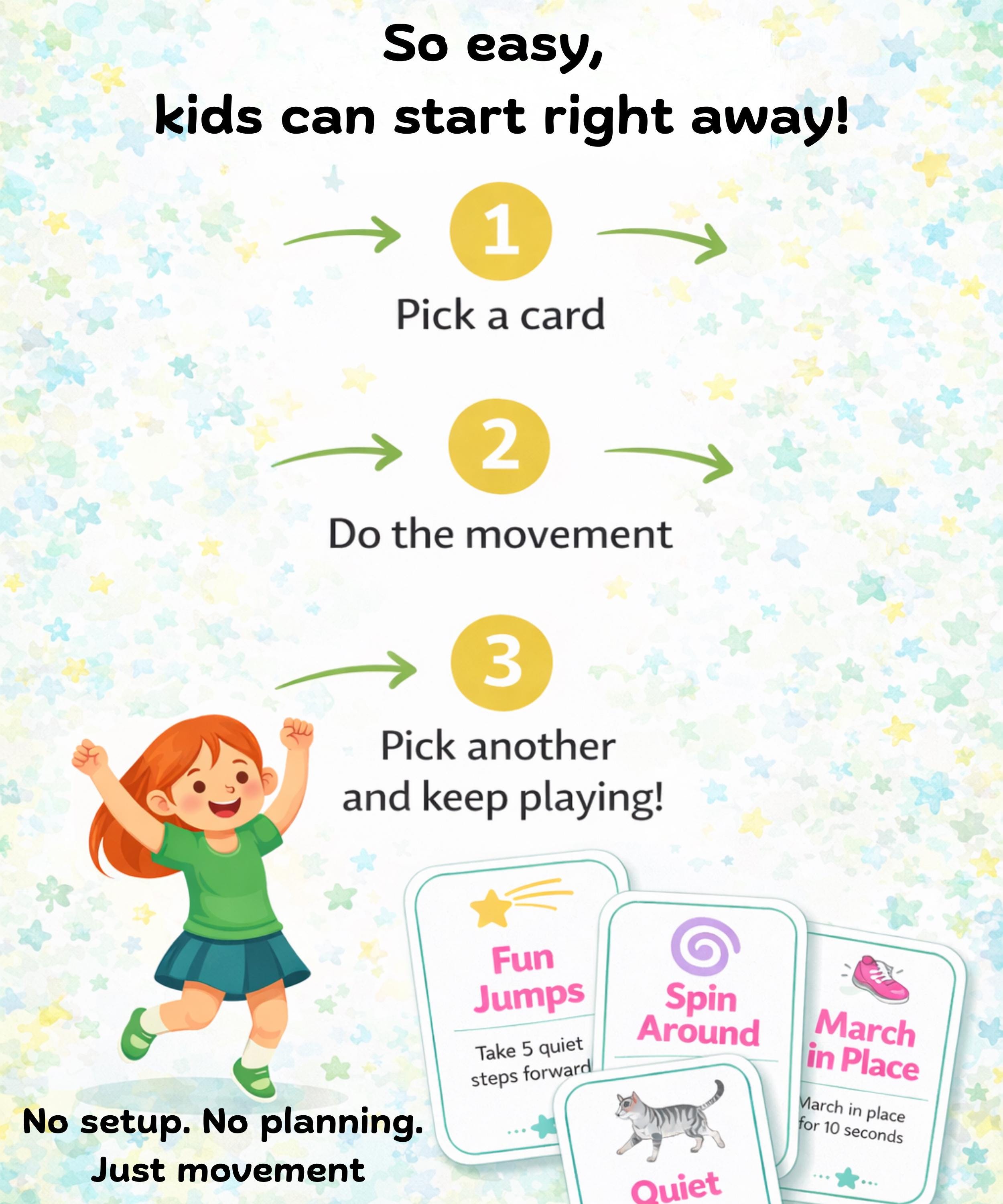 Indoor Movement Games for Kids | Printable Active Play Cards | Brain ...