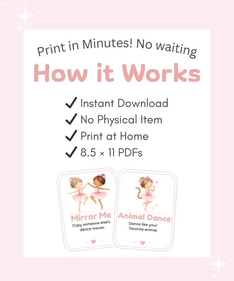 Kids Dance Movement Cards | Fun Printable Game for Class, Home (Ages 3-8) image 7