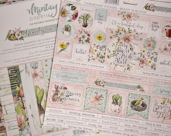 Beauty in Bloom 12x12 Collection + Stickers Mintay Papers