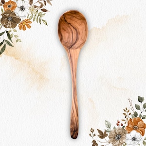 Natural Olive Wood Soup Ladle | Eco-Friendly Kitchen Utensil, Great Holiday or Hostess Gift, Best Gift, Gift for Her, Gift for Him, Wedding