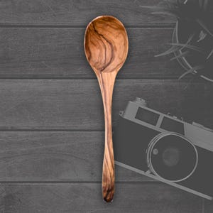 Rustic Handcrafted Olive Wood Ladle | Artisan Tableware, Sustainable Gift for Weddings or Anniversaries, Gift for Him, Best Gift