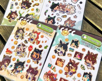 UMAZING Umamusume Sticker Sheets | sparkling chibi uma