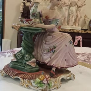 Capodimonte porcelain statue from Nove, Italy.