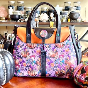 Witchy Sisters Semi Slouchy Spooky Purse