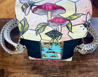 Stay Trippy, Little Hippie Honeybee Small Cellphone Crossbody Purse