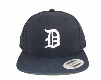 Vintage 90s Detroit Tigers Bar Snapback Hat - Etsy