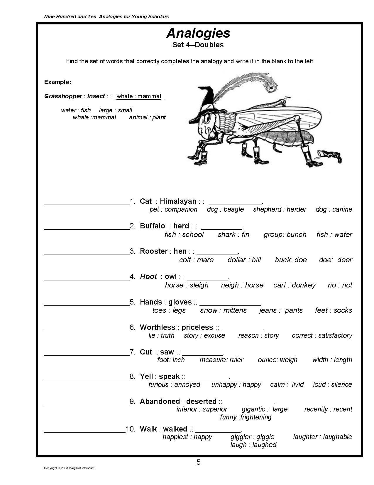 Word Analogies | Free Interactive Worksheets | 1118101, image size:1275x1650