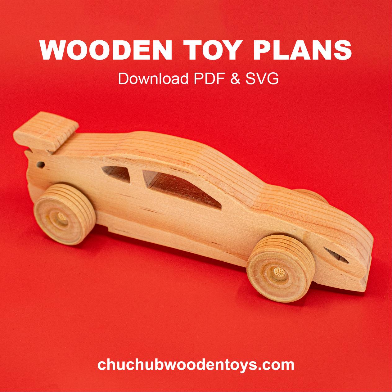 Wooden Toy Plans, Wooden Racing Car, Scroll Saw Patterns, PDF, CNC, SVG ...