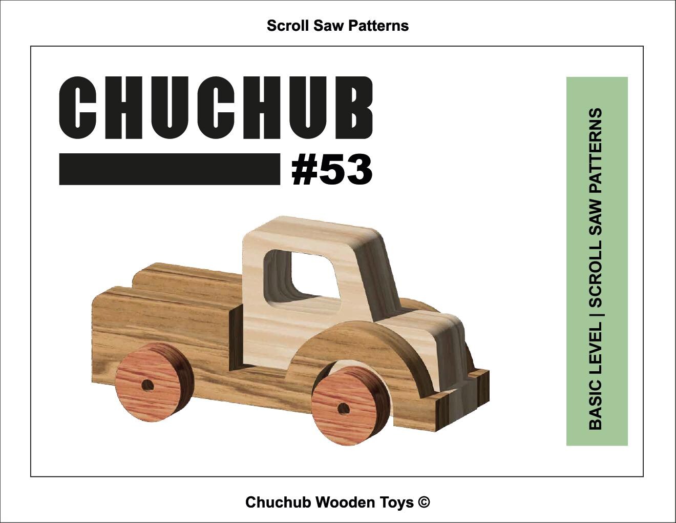 Wooden Toy Truck, Wooden Toy Plans, Patterns, Templates, Download PDF