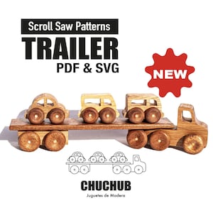 Holz-LKW, Holzspielzeug-Pläne, Download PDF + SVG