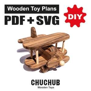 Baupläne für Holzspielzeug, Holzflugzeuge, Laubsägevorlagen, PDF, CNC, SVG