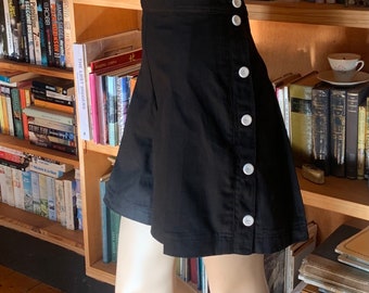 1940’s Shorts /  Pleated Shorts  / 40s pattern  / classic  /  OOAK /  WW11 / retro / black cotton drill /handmade