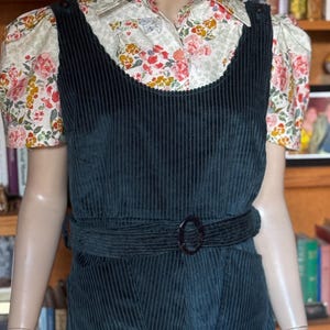 1930-tals overall pyjamas / trettiotalet / vintagemönster / 30-talet / klassisk / bomullsmanchester / midja 86 cm