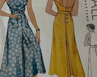 CUSTOM ORDER for SAM / culottes / handmade /  vintage pattern / forties / 1940s