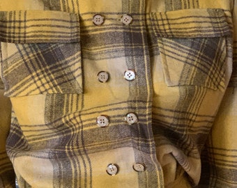 1940s / Jacket / forties / wool/ WW11 / plaid / handmade / 40s / plaid wool/ classic/ land army / lumber jacket / windbreaker