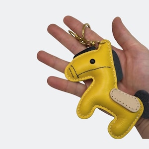 Leather Bag Charm  | Leather Keychain | Bag Charm | Pony Bag Charm  | Stylish Leather Charm | Bag Accessories.