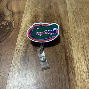 Sports Badge Reel, Miami Badge Reel, Hurricanes Badge, Heat Cardholder, Gators ID Holder, Interchangeable, Basketball, Football, Medical image 4