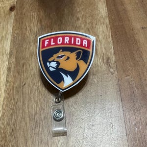 Sports Badge Reel, Miami Badge Reel, Hurricanes Badge, Heat Cardholder, Gators ID Holder, Interchangeable, Basketball, Football, Medical image 9