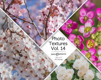 Dreamy Flowers digital photo background textures Vol.14, instant download