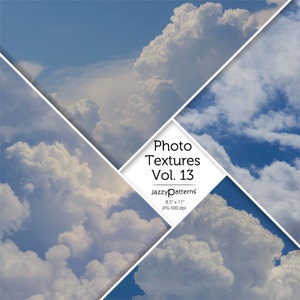 Cloud Photo Textures Vol.13, digital backdrops, instant download