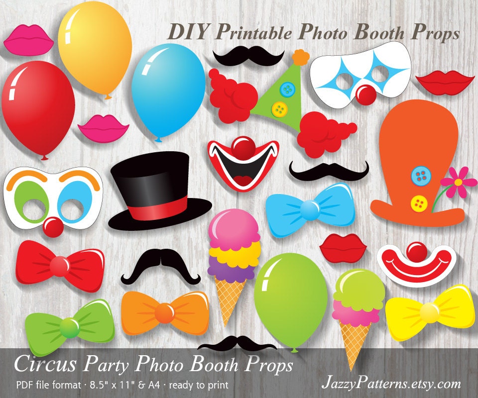 20 imprimibles para fiesta y carnaval Photocall - Aprendiendo con