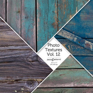 Texturas fotográficas de vetas de madera pintadas, fondos digitales Vol.12, descarga instantánea