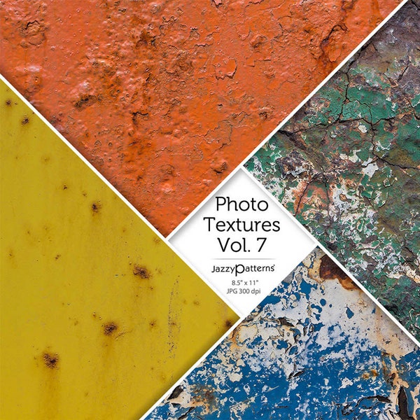 Rust and Paint Peel Photo Textures Vol.7, descarga instantánea