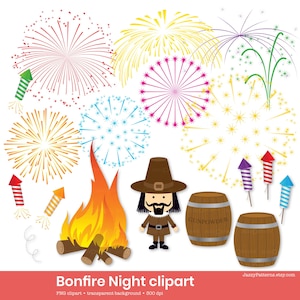 Imágenes prediseñadas de la noche de las hogueras, fuegos artificiales del 5 de noviembre del Día de Guy Fawkes, descarga instantánea
