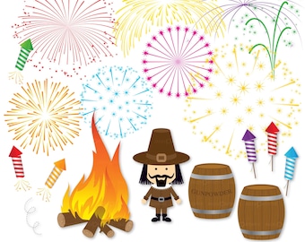 Bonfire Night Clipart, Guy Fawkes Day 5th November Fireworks