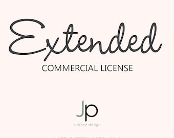 Extended Commercial License for business use (unlimited end products) of clip art, digital paper packs, party designs by Jazzy Patterns