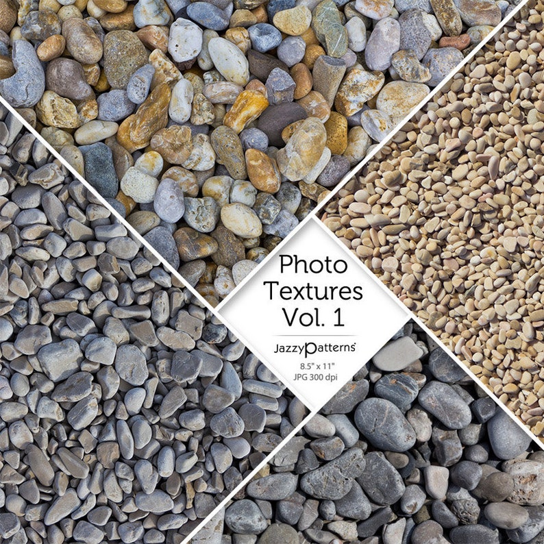 Beach Pebbles photo textures Vol.1, instant download image 1