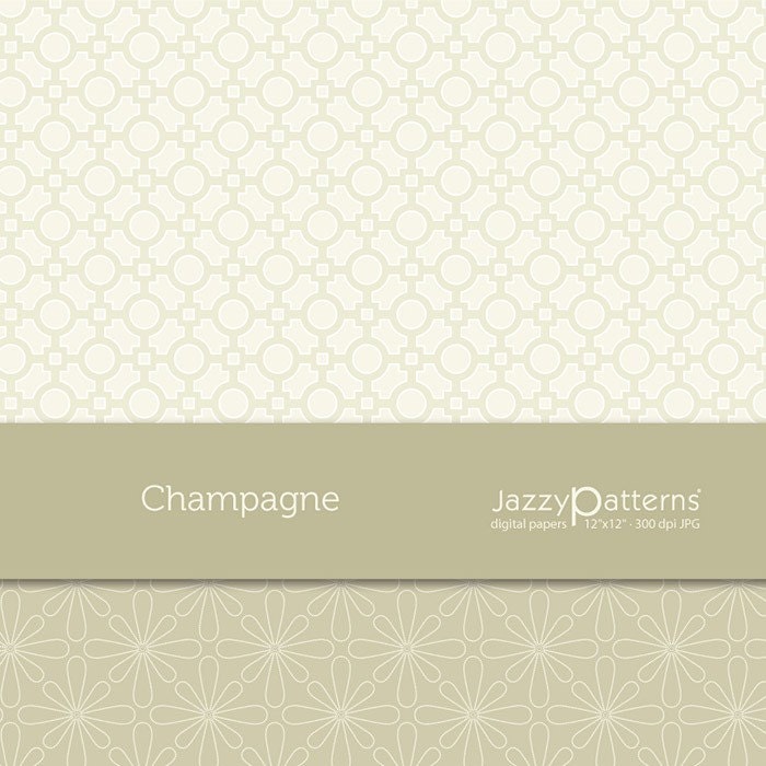 Champagne digital papers for gift wrap scrapbooking wedding Etsy