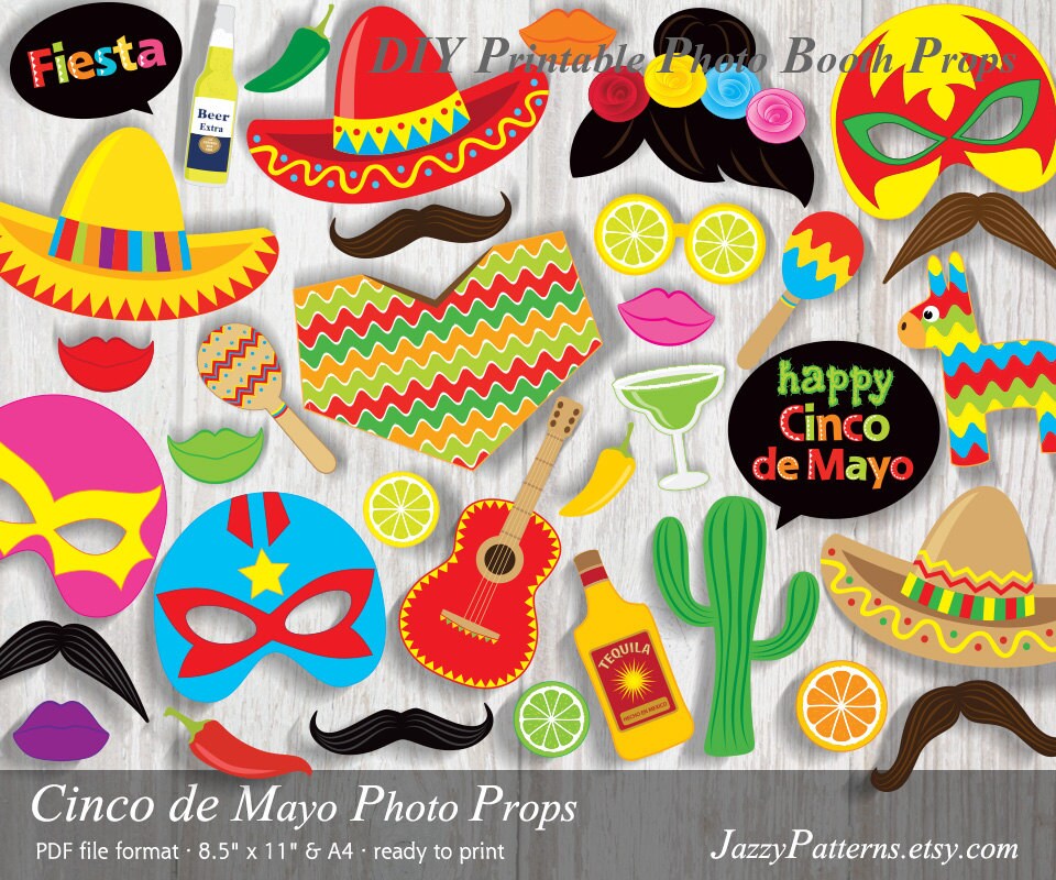 Fiesta party decorations Cinco de Mayo printable photo ...