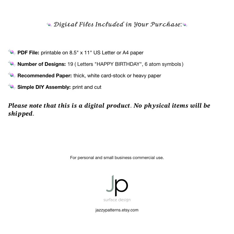 Printable Science Party Banner, Periodic Table of Elements in Rainbow