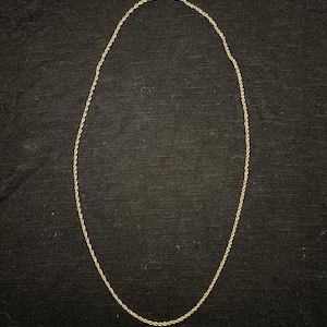 14K Gold Filled Rope Chain Necklace