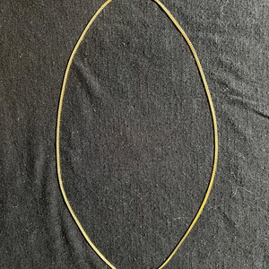 Vintage Gold Tone Serpentine Chain Necklace