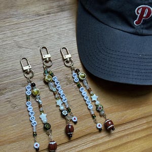 Customizable NFL Inspired Beaded Football Keychain
