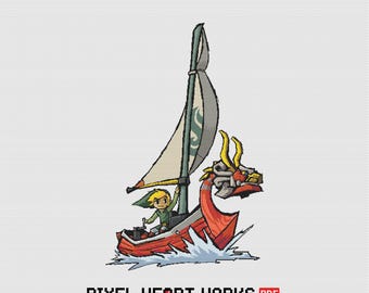 Zelda The Wind Waker King of Red Lions Cross Stitch Pattern (PDF Download)