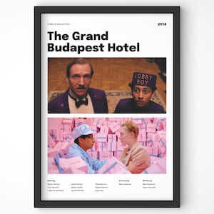 The Grand Budapest Hotel Minimal Movie Poster - Film Poster - Home Decor - Film Fans - DIGITAL DOWNLOAD