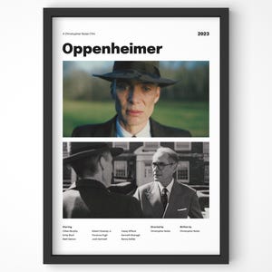 Oppenheimer Minimalist Movie Poster: Film Fan Home Decor (Digital Download)